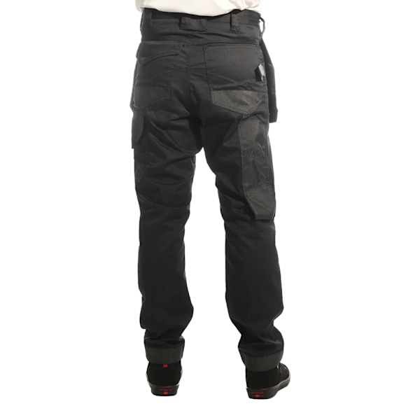 Lee Cooper Stretch Knäskydd Cargo Byxor Herr 36R Svart Black 36R