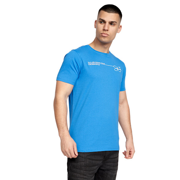 Crosshatch Mens Pentan T-Shirt (2-pack) M Blå/Grå Blue/Grey M