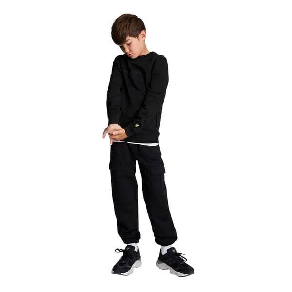 Lyle & Scott Barn/Kids Rundhals Regular Sweatshirt 5-6 år Black 5-6 Years