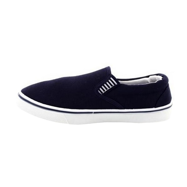 Dek Gusset Casual Canvas Yachting Shoes 10 UK Marinblå Navy Blue 10 UK