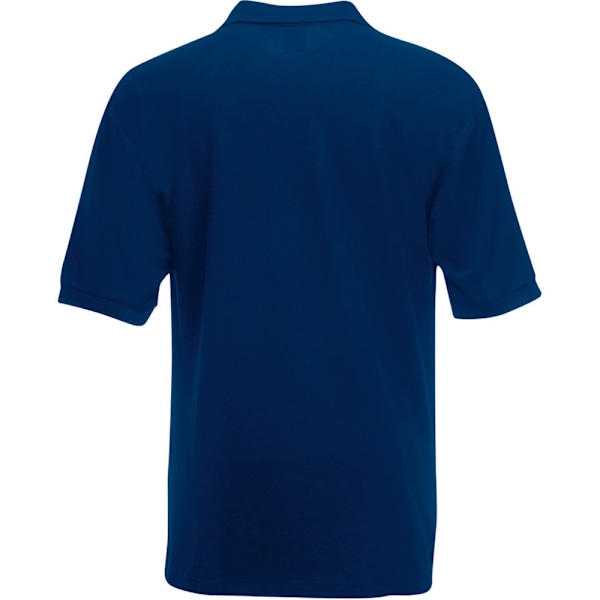 Fruit Of The Loom Herr 65/35 Pique Kortärmad Polotröja 4XL Navy 4XL