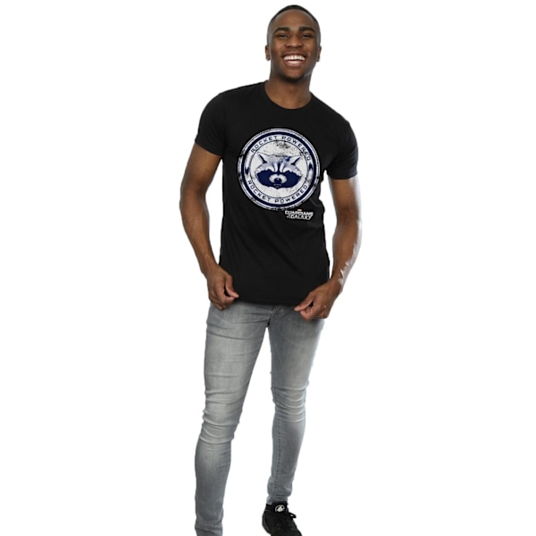 Guardians Of The Galaxy Herr Rocket Powered Bomull T-shirt S Svart Black S