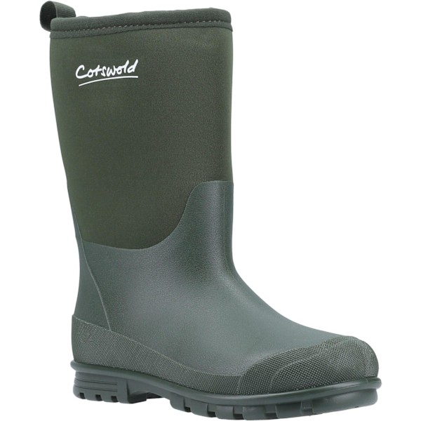 Cotswold Childrens/Kids Hilly Neoprene Wellington Boots 9 UK Ch Green 9 UK Child