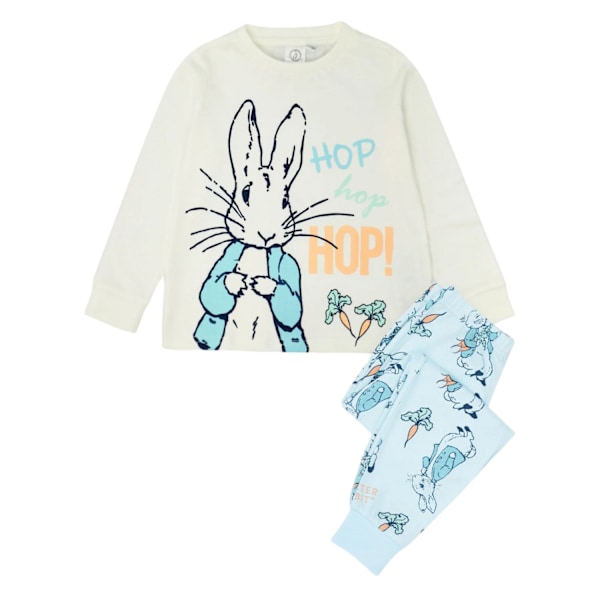 Peter Rabbit Boys Hop Tryckt Lång Pyjamas Set 3-4 År Blå Blue 3-4 Years