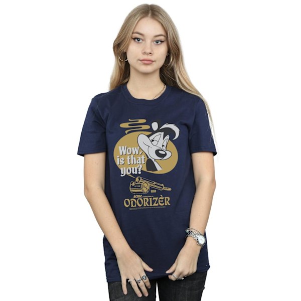 Looney Tunes Dam/Damer Pepe Le Pew Odorizer Bomull Pojkvän Navy Blue M