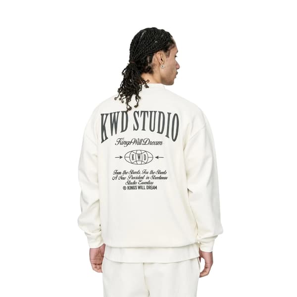 Kings Will Dream Herr Studio Studios Crew Neck Sweatshirt XL Vit White XL