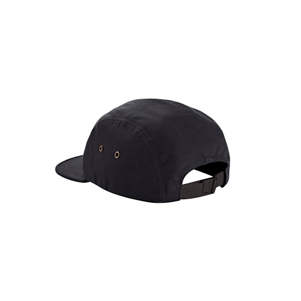 Beechfield Unisex Adult Canvas 5 Panel Baseball Cap One Size Bl Black One Size