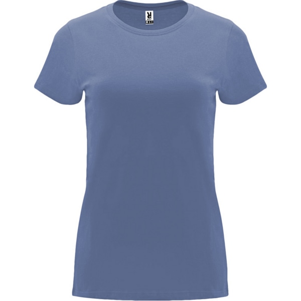 Roly Dam/Kvinnor Capri Kortärmad T-shirt XL Blå Denim Blue Denim XL