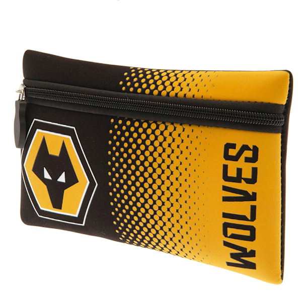 Wolverhampton Wanderers FC Prickig Tonad Pennfodral Storlek: One Size Gul Yellow/Black One Size