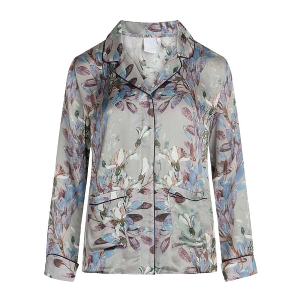 CCDK Copenhagen Dam/Dam Josephine Bladmönstrad Pyjamastopp 1 Opal Grey 16 UK