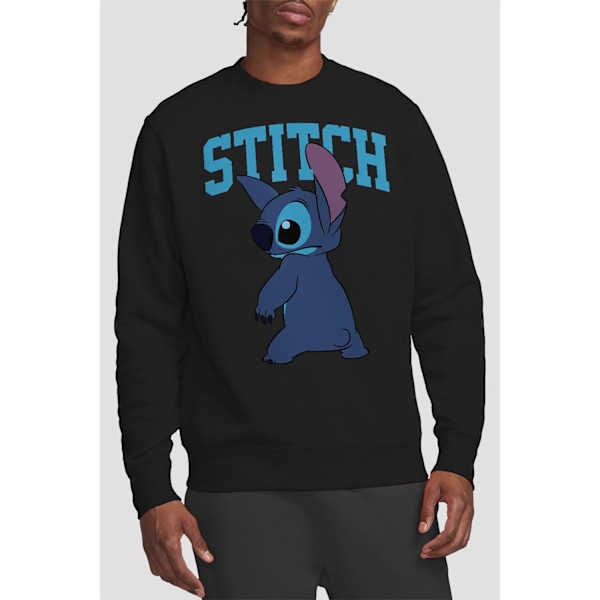 Lilo & Stitch Unisex Vuxen Klassisk Pose Sweatshirt XL Svart Black XL