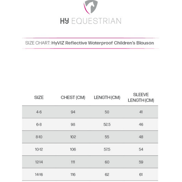 HyVIZ Barn/Barn Reflekterande Vattentät Blouson 8-10 År Y Yellow 8-10 Years