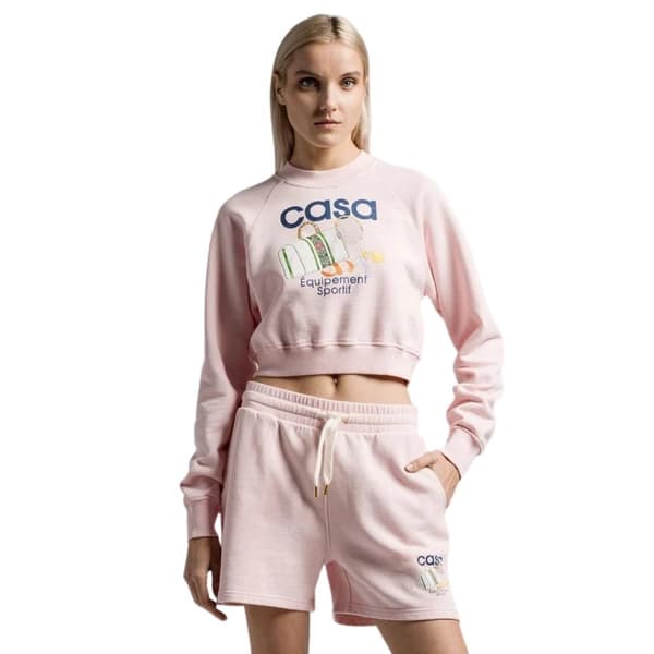 Casablanca Dam/Dam Tryckt Kort Långärmad Tröja Pink S