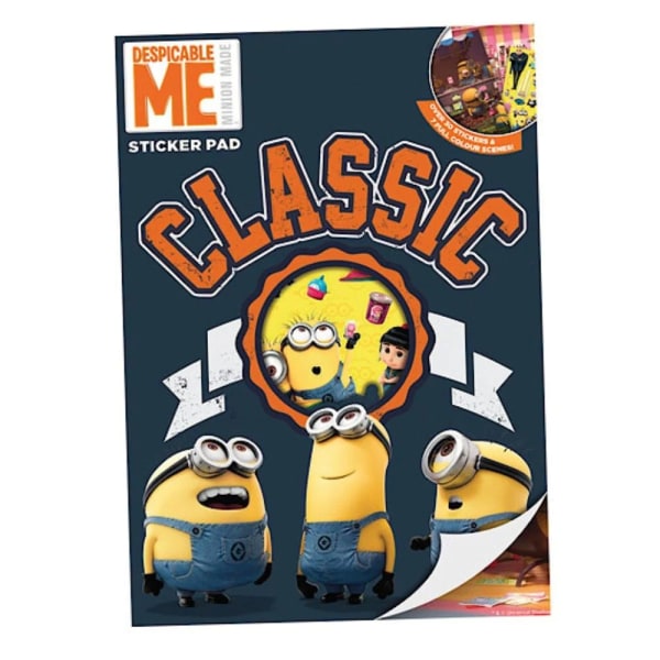 Despicable Me Sticker Pad (paket med 30) One Size Navy/Gul/Ora Navy/Yellow/Orange One Size