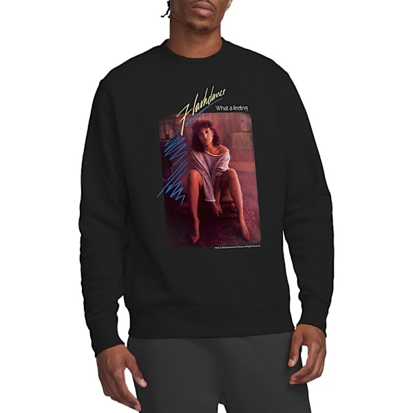 Flashdance Unisex Vuxen Tröja XL Svart Black XL