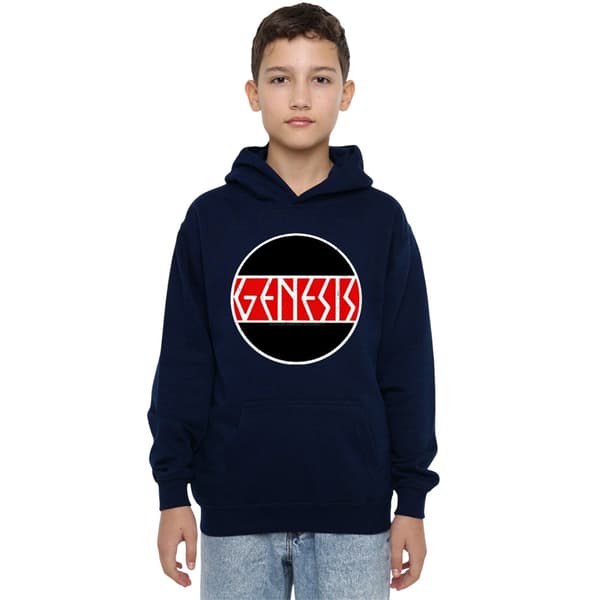 Genesis Barn/Barn Cirkel Logotyp Hoodie 7-8 År Marinblå Navy 7-8 Years