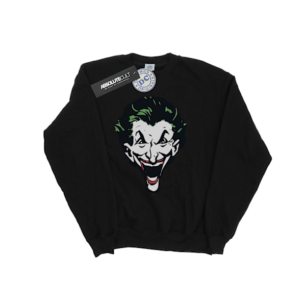 DC Comics Girls The Joker Big Face Sweatshirt 5-6 år Svart Black 5-6 Years