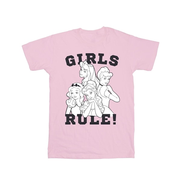 Disney Girls Princesses Girls Rule Bomull T-shirt 9-11 år Ba Baby Pink 9-11 Years