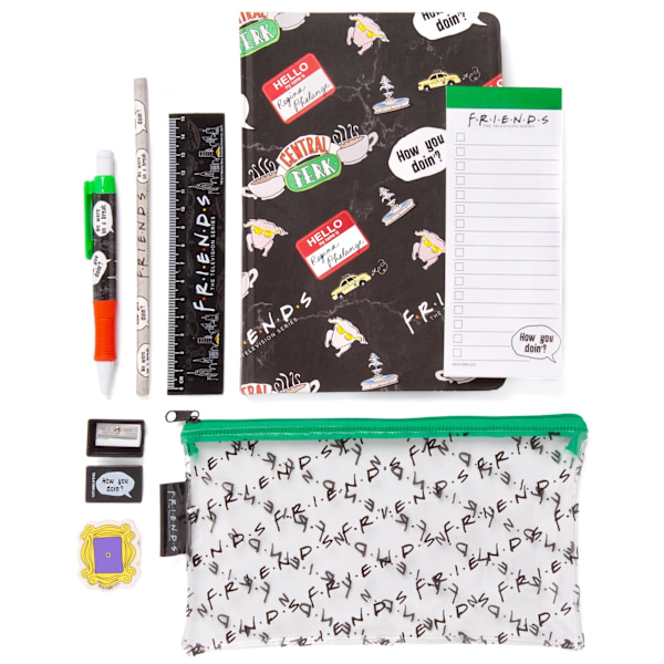 Friends Bumper Stationery Set (8-pack) One Size Svart Black One Size