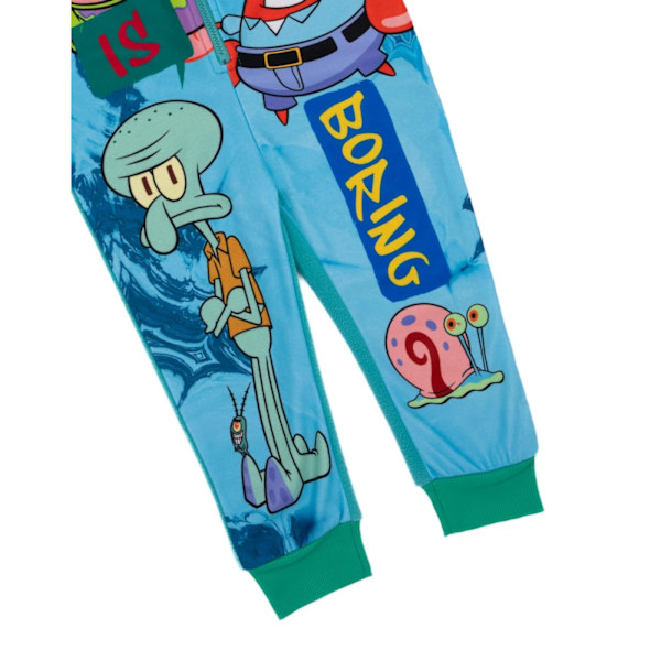SpongeBob SquarePants Barnkläder/Barn Normal Is Boring All-In-On Blue 7-8 Years