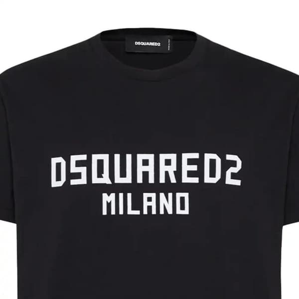 DSquared2 Herr Milano T-shirt i bomull M Svart Black M