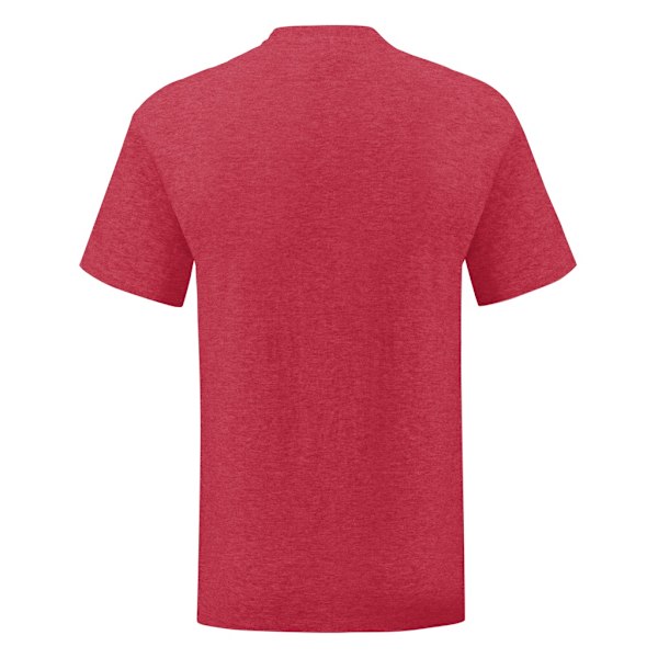 Fruit Of The Loom Iconic T-shirt för män (5-pack) M Heather Red Heather Red M