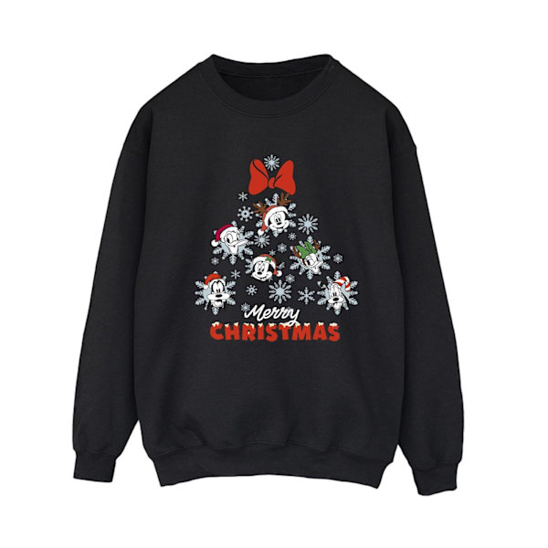 Disney Dam/Damer Mickey Mouse Och Vänner Julgran Sweatshirt XXL Svart Black XXL