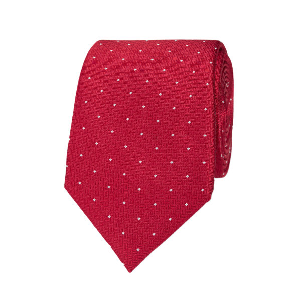 ShowQuest Pin Spot Tie Barnstorlek Röd/Vit Red/White Child Size