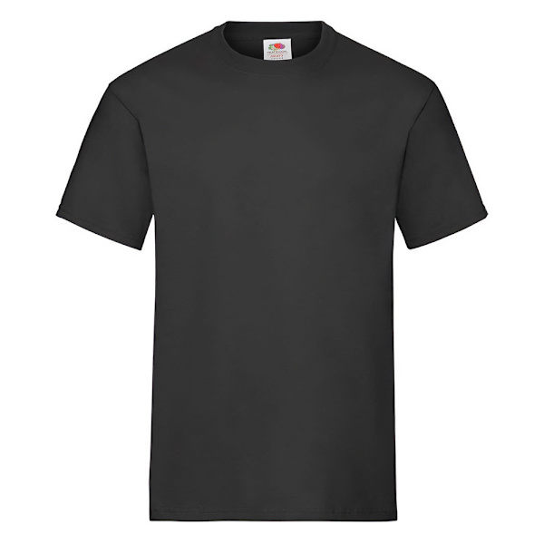 Fruit of the Loom Unisex Vuxen T-shirt i Tung Bomull M Svart Black M