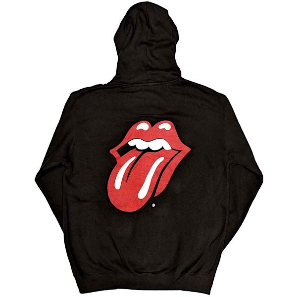 The Rolling Stones Unisex Adult Classic Tongue Full Zip Hoodie Black M
