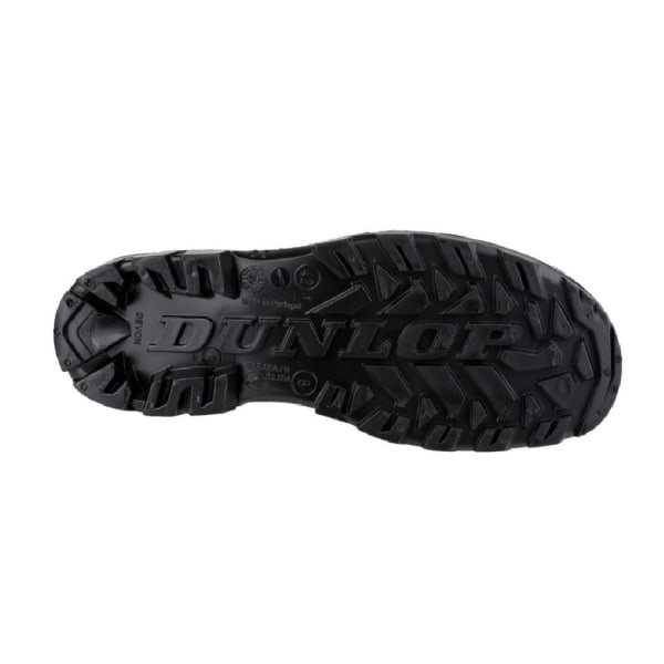 Dunlop Devon Unisex Black Safety Wellington Boots 47 EUR Svart Black 47 EUR