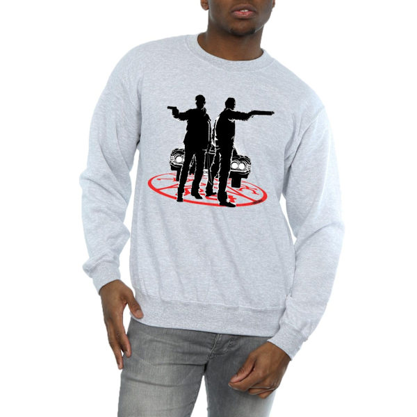 Supernatural Herr Sam Och Dean Silhouette Sweatshirt L Sports G Sports Grey L