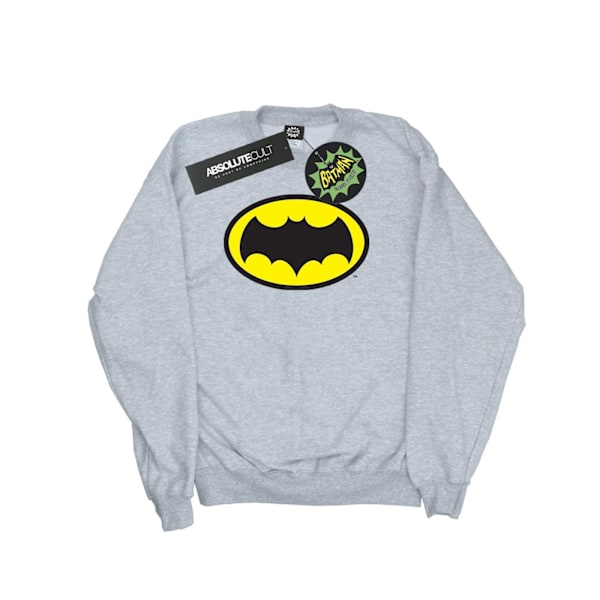 DC Comics Dam/Kvinnor Batman TV-serie Logotyp Sweatshirt XL Heather Heather Grey XL