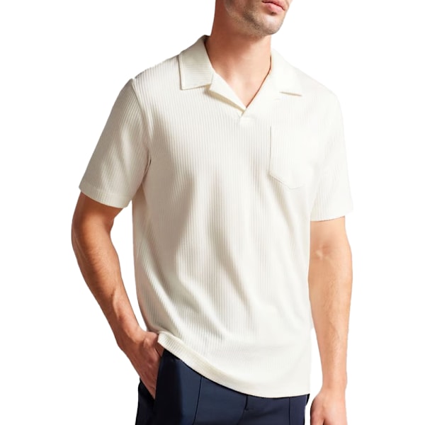 Ted Baker Unisex Vuxen Arkes Regular Pikétröja S Vit White S