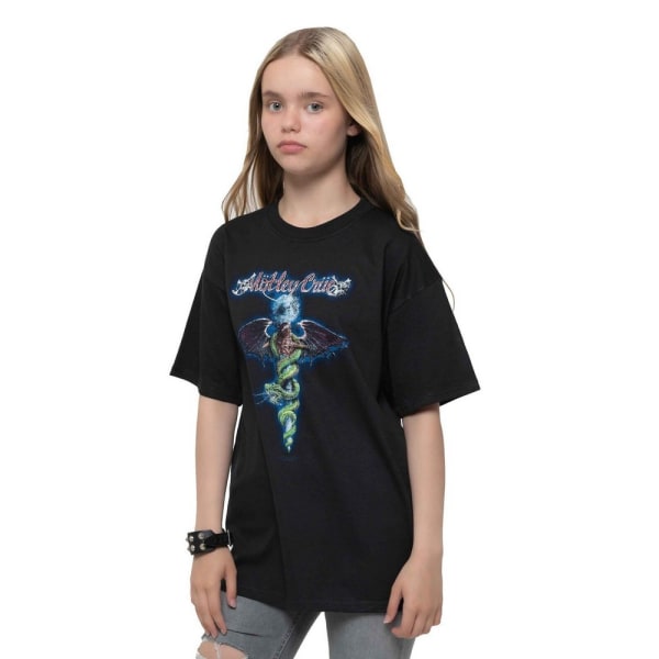 Motley Crue barn/barn drake T-shirt 7-8 år svart Black 7-8 Years