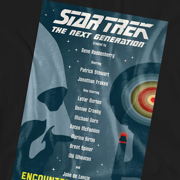 Star Trek Unisex Vuxen The Next Generation Säsong 1 Avsnitt 1 T-shirt Black L