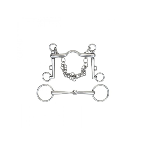 Shires Ported Weymouth Set 5in Silver Silver 5in