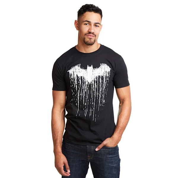 Batman T-shirt för män, målad, S, svart Black S