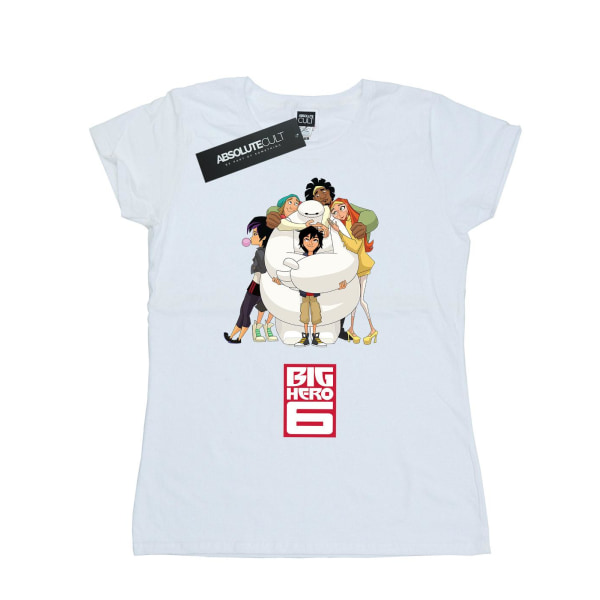 Disney Dam/Dam Big Hero 6 Baymax Hug T-shirt i bomull M Whi White M