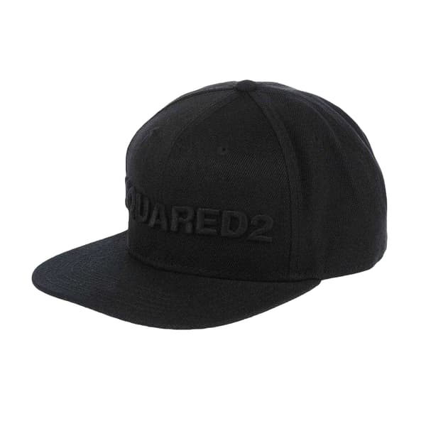 DSquared2 Keps med präglad logotyp, One Size, Svart Black One Size