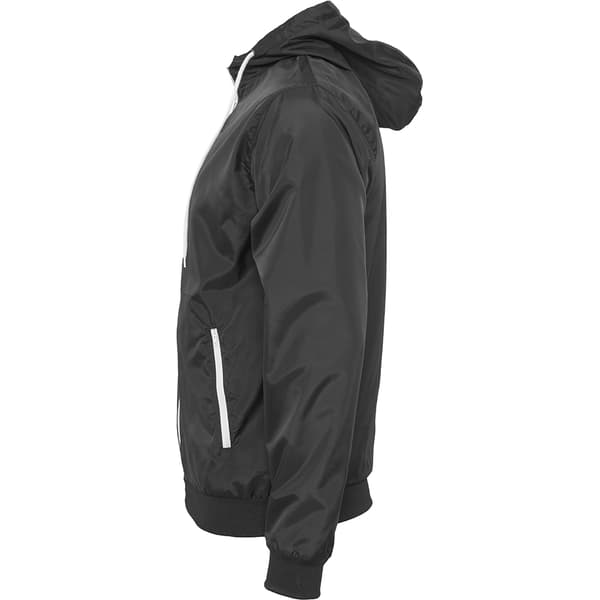 Bygg ditt varumärke Herr Zip Up Wind Runner Jacka L Svart/Vit Black/White L