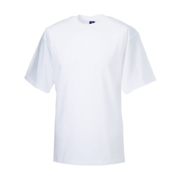 Russell Herr T-shirt med kort ärm i ekologisk bomull S Vit White S