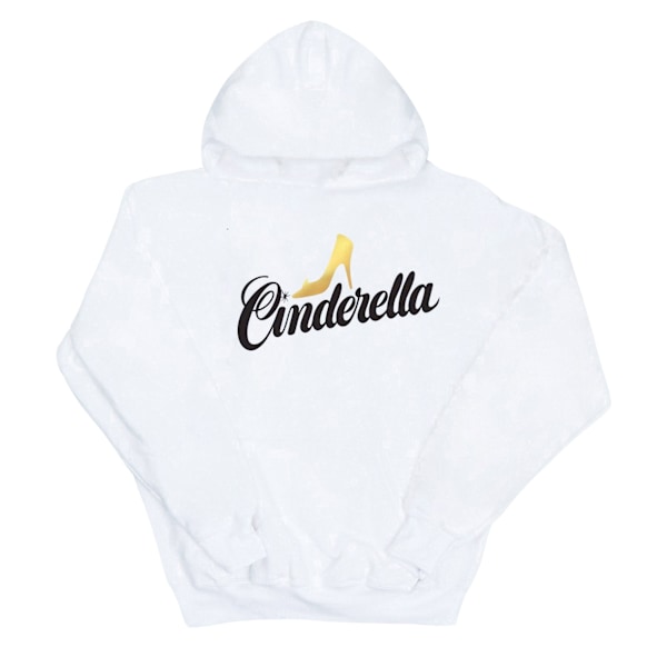 Disney Girls Cinderella Shoe Logo Hoodie 9-11 år Vit White 9-11 Years