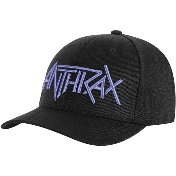 Anthrax Unisex Vuxen Logo Baseball Cap En Storlek Svart Black One Size