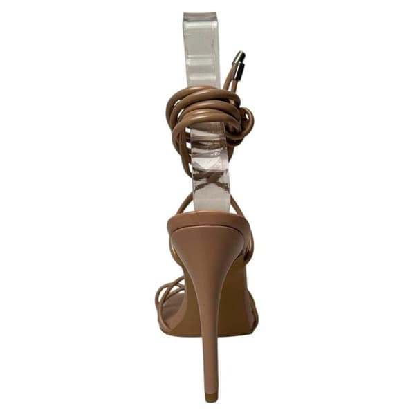 Chic Dam/Dam Läder Högklackade Skor 3 UK Mocka Mocha 3 UK