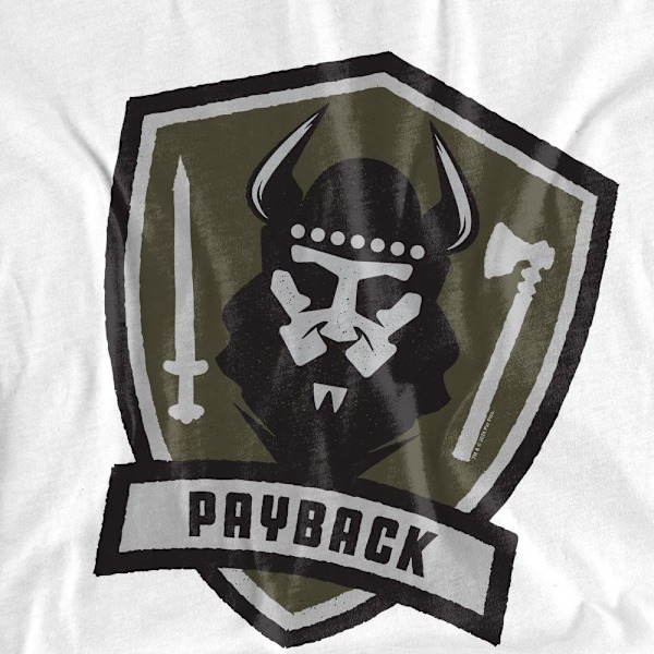 Top Gun Herr Payback Logo T-Shirt 3XL Vit White 3XL