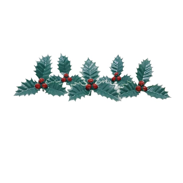 Årsdagshus i plast, tårtdekoration (5-pack), One Size, grön Green/Red One Size