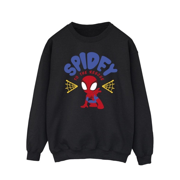 Marvel Mens Spidey And His Amazing Friends Rescue Sweatshirt L Black L
