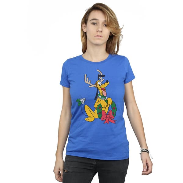 Disney Dam/Dam Pluto Julren Bomulls T-Shirt S Royal Blue S