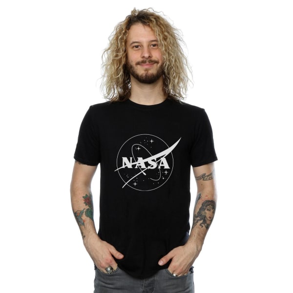 NASA Herr Classic Insignia Logo Monokrom T-shirt 3XL Svart Black 3XL
